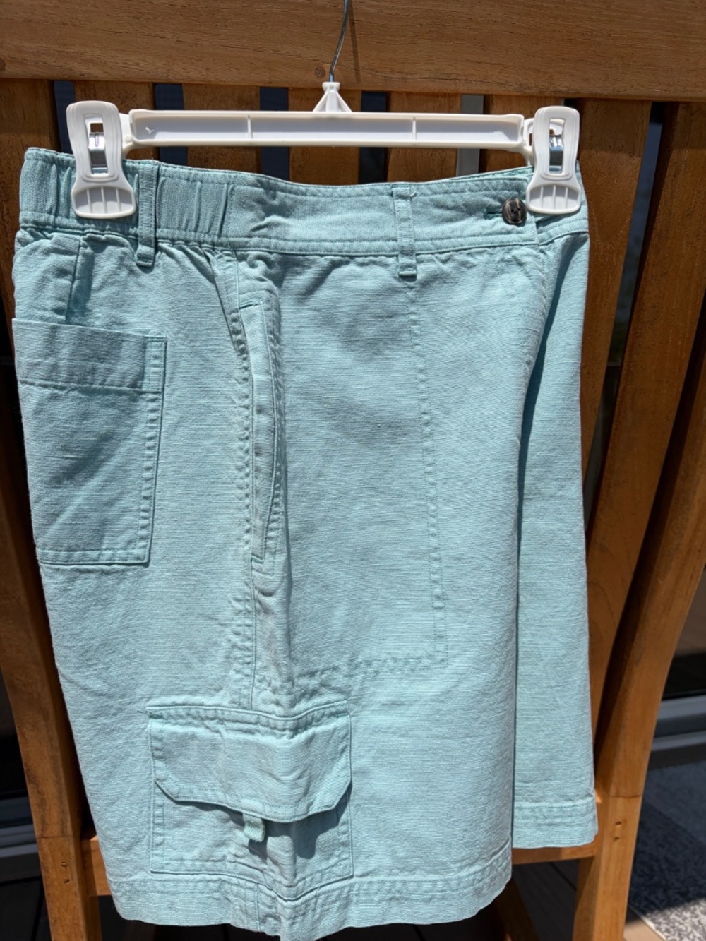 J. Jill Light Aqua Cargo Shorts
